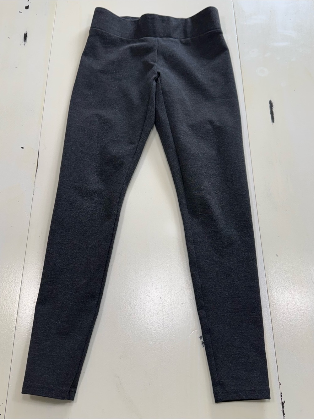 ANN TAYLOR LOFT Charcoal Heather Knit Stretch Leggings (Size XS)